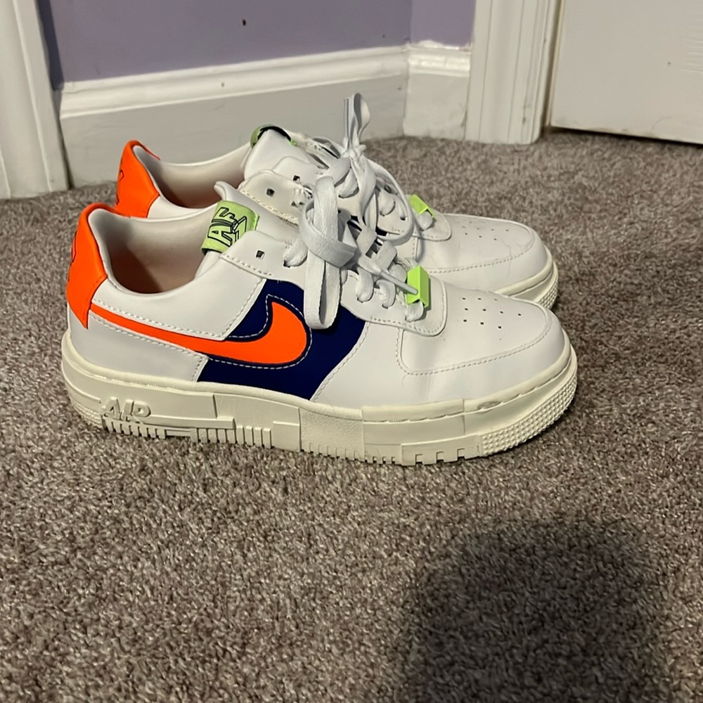 Nike Air Force Low Pixel White Concord Crimson (Women’s)